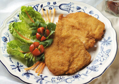 Filetes de contramuslos empanados