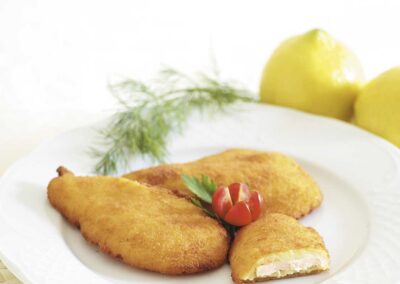 Pechuga Villeroy rellena Bacon y Queso